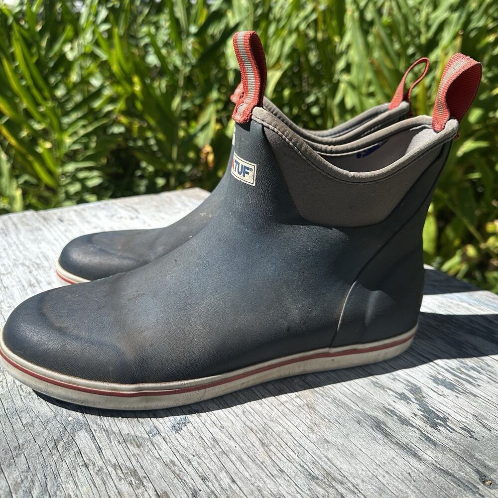 Xtratuf Men's 10 Waterproof Ankle Deck Boots Slate Grey - 995